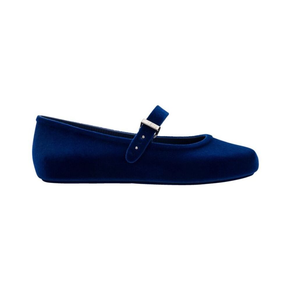 Melissa Shoes Soft Velvet Ii Ballerina Flat, Blue